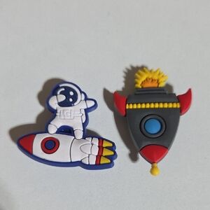 Astronaut and Rocket Shoe Charms Set Interstellar